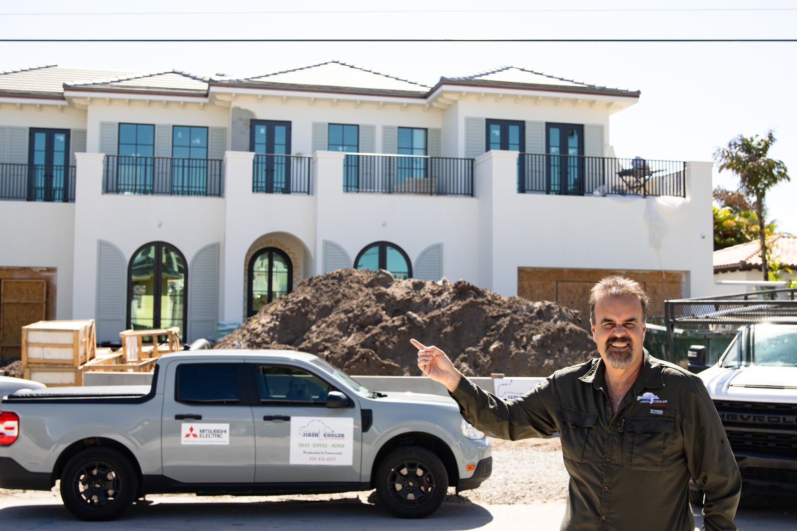 Jireh Cooler residential HVAC project at a South Florida new-construction home